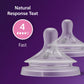 Philips Avent Natural Response Nipples, Fast Flow (Flow 4), 2-Pack, SCY964/02.