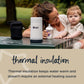 Tommee Tippee Travel Bottle Warmer - Portable Thermal Insulated Baby Food and Bottle Warmer with Leak-Proof Stainless Steel Flask