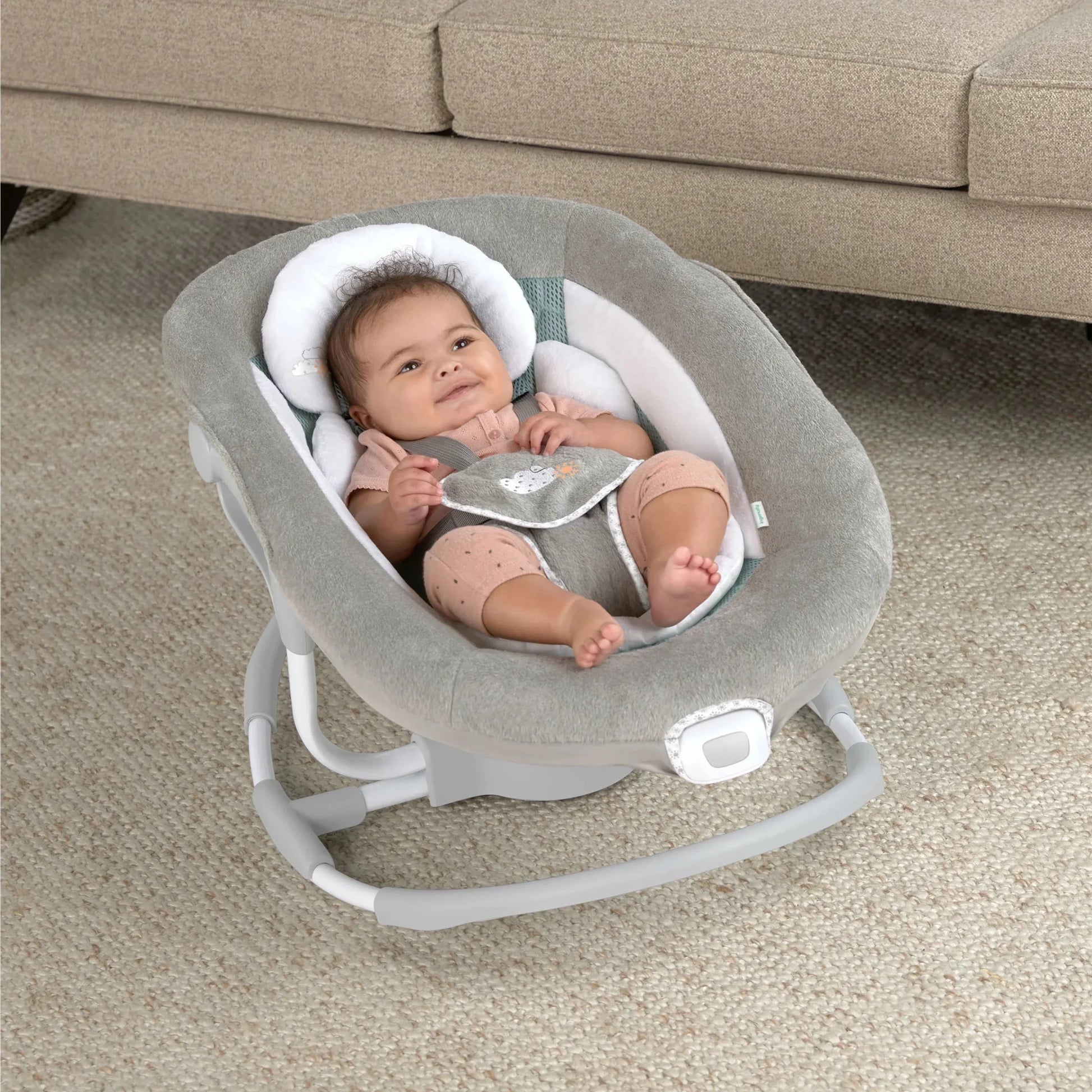 Ingenuity - Inlighten Soothing Electric Swing Cradle Lights Toys and Music - Adenzo Comfies