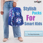 Smiggle Away Foldover Backpack Navy, 3Y+.
