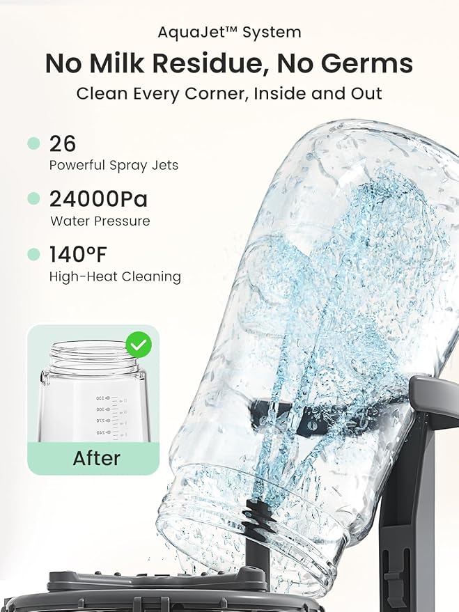 Grownsy Ease Clean Bottle Washer Pro | All-in-One Bottle Washer, Sterilizer & Dryer - Adenzo Comfies