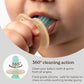 Haakaa 360° Silicone Baby Toothbrush – 100% Soft Food Grade Silicone, BPA - Free, Suction Base, Safe for Babies 6 Months+, Gentle Gum and Teeth Cleaning for Infants, Gum Massager - Adenzo Comfies