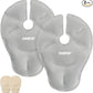 haakaa Hot & Cold Reusable Breast Therapy Pads - 2pk (SUVA Grey) Nursing Pads for Breastfeeding, Improve Milk Flow, Relieve Engorgement, Mastitis & Plugged Ducts - Adenzo Comfies