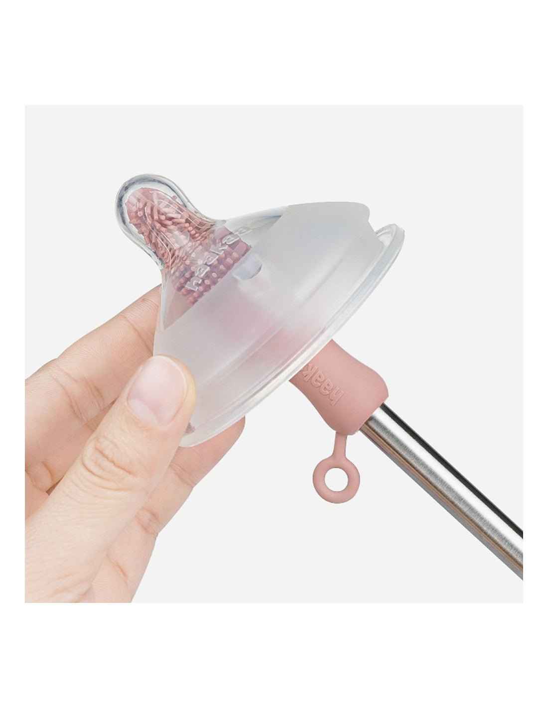 Double sided cleaning brush Soft - Grey