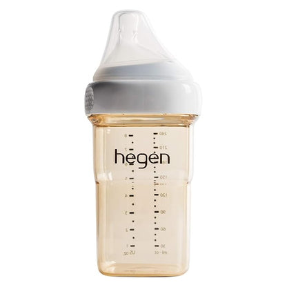 hegen Baby Bottles - Anti Colic Baby Bottles Wide Neck- Breastfeeding System 240ML/330ML with Medium Flow Teats