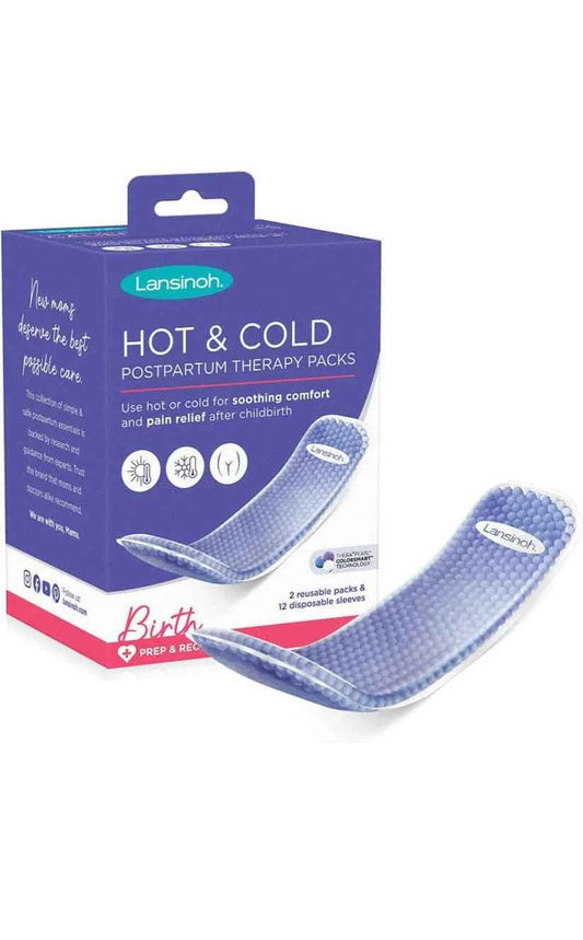 Lansinoh Hot & Cold Postpartum Therapy Pads – Reusable Pain Relief Pads for Postpartum Recovery, Perineal Comfort, Swelling Relief & Muscle Soothing, 2 Count
