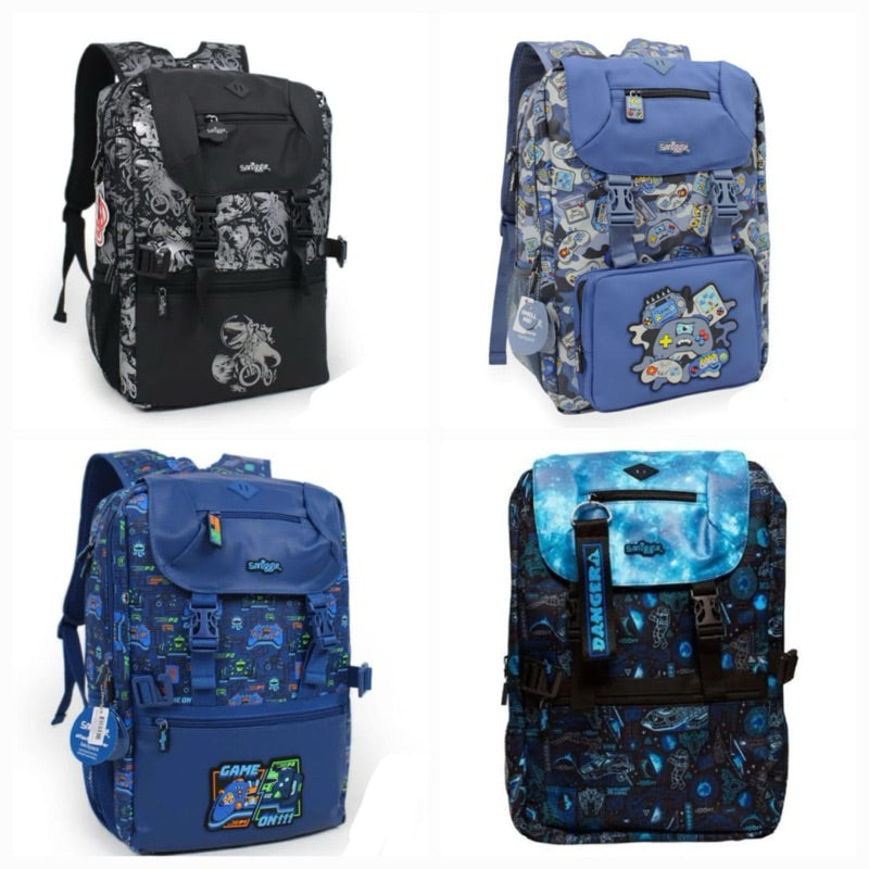 smiggle school bag student large size 4-6 grade backpack boys and girls backpack