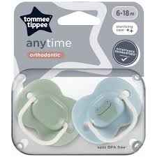 Tommee Tippee Anytime Soothers 6-18 Months 2 Pack Assortment - Adenzo Comfies