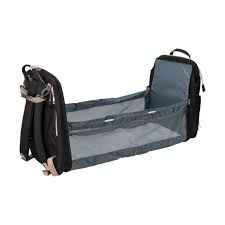 Diaper Bag Backpack with Changing Station Black
