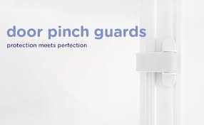 Ubbi Door Pinch Guards, 2-Pack, White | Baby Proof Doors, Child Safety, Baby Finger Protectors. - Adenzo Comfies
