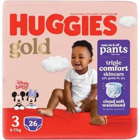 Huggies Gold Pants Size 3 (26 Count