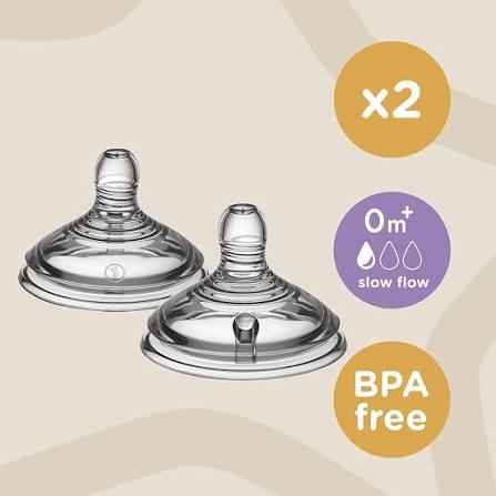 Tommee Tippee Closer To Nature – Teat – Slow Flow – 0M+