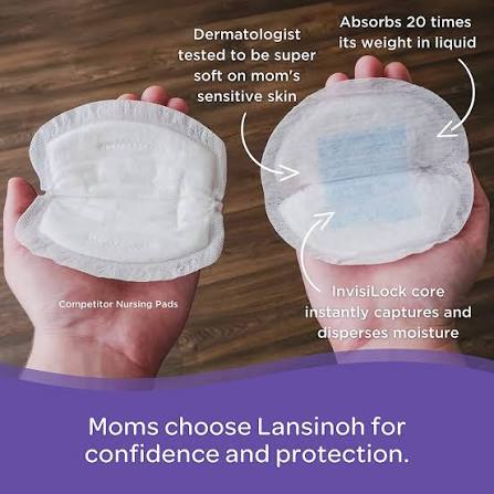 Lansinoh disposable breast pads, 24pk. - Adenzo Comfies