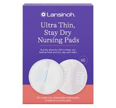 Lansinoh® Ultra Thin, Stay Dry Nursing Pads - Pack of 60. - Adenzo Comfies