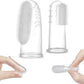 Haakaa Silicone Baby Finger Toothbrush Set, Baby’s First Toothbrush with Case, Soft Bristle Toothbrush for Infant Oral Care, 3 Months + - Adenzo Comfies