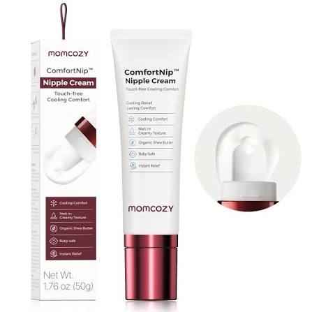 Momcozy Cooling Nipple Cream Safe for Nursing,Fast Relief with Cooling Ceramic Applicator for Cracked Nipple & Dry Skin. - Adenzo Comfies