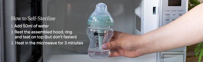 Tommee Tippee Anti-Colic Bottles Natural Start & Advanced,  260ml (Slow Flow).
