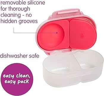 b.box Snack Box, Snack Containers for Kids, Kids Lunch Box, Toddler Snacks | 1 3/4 Cup Bento Box for Kids, Lunch Containers, Leak Proof, Dishwasher Safe, BPA Free.