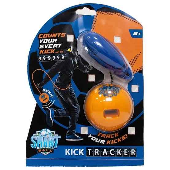Smart Ball Kick Tracker Keepie Uppie Counter, Orange, Small, Portable Age 6 plus.