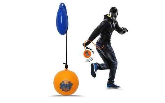 Smart Ball Kick Tracker Keepie Uppie Counter, Orange, Small, Portable Age 6 plus.