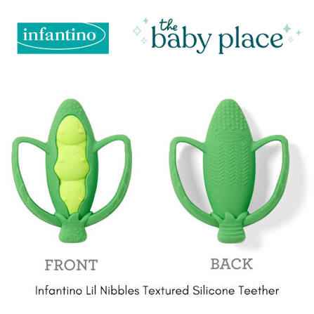 Infantino Lil' Nibbles Textured Silicone Teether.