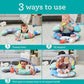 Infantino 2-in-1 Tummy Time & Seated Support - for Newborns and Older Babies, with Detachable Support Pillow and Toys.