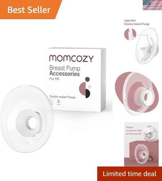 Momcozy Double-Sealed Flange 27mm Compatible with Momcozy M5 Breast Pump. Original M5 Breast Pump Replacement Accessories, 1PC 27mm. - Adenzo Comfies