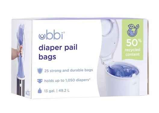 Ubbi Disposable Diaper Bags, 75 Ct - Adenzo Comfies