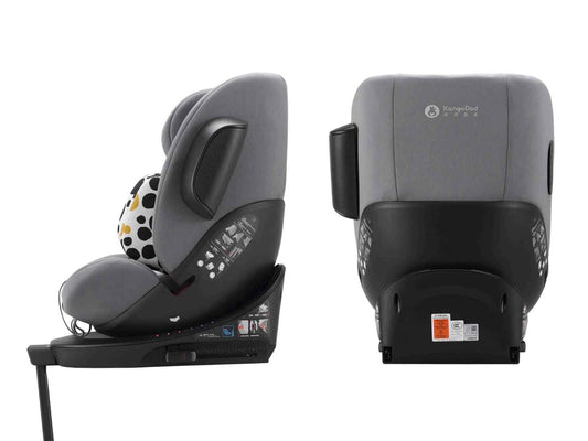 Kango Dad Come and Go 2 i-Size 360 Rotating Baby Car Seat – ISOFIX Convertible Child Seat with Side Impact Protection & Extended Rear Facing (Birth to 4 Years)