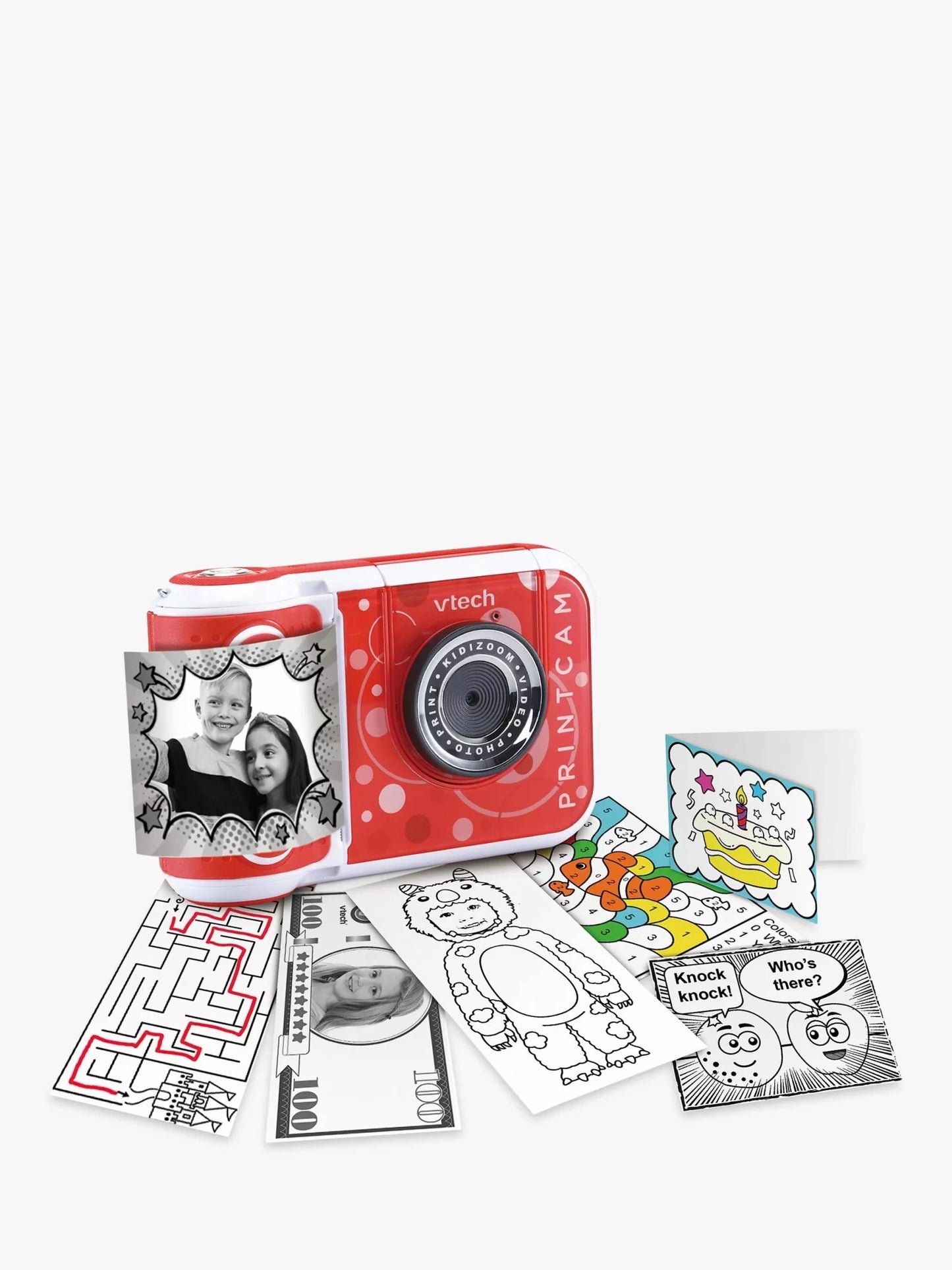 VTech KidiZoom PrintCam, High-Definition Digital Camera for Photos and Videos, Instant Prints, Flip-Out Selfie Camera, Kids Age 4 and up - Adenzo Comfies