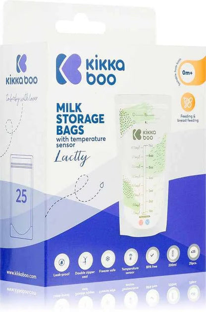 Kikkaboo Lactty Breast Milk Storage Pouch – BPA-Free, Leak-Proof, 180ml Capacity - Adenzo Comfies