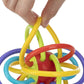Nuby Baby Rattle Teether Toy – BPA - Free Soft Chew Teething Rings with Sensory Rattle Sound, Soothes Gums for Infants 3+ Months - Adenzo Comfies