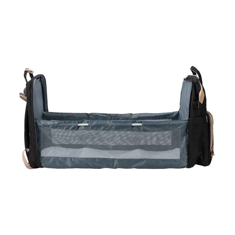 Diaper Bag Backpack with Changing Station Black