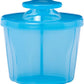 Dr. Brown’s Milk Powder Dispenser Blue – Portable Baby Formula Container with 3 Compartments, Easy - Pour Spout, Travel & Night Feeding Solution - Adenzo Comfies