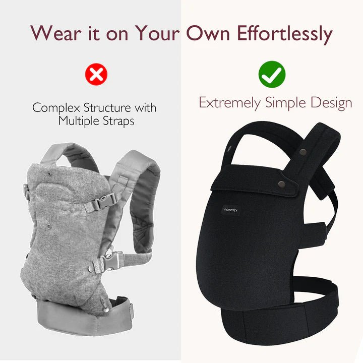 Momcozy Baby Carrier for Newborn to Toddler – Ergonomic, Lightweight, Hands-Free Infant Carrier with Adjustable Straps and Breathable Fabric - Adenzo Comfies