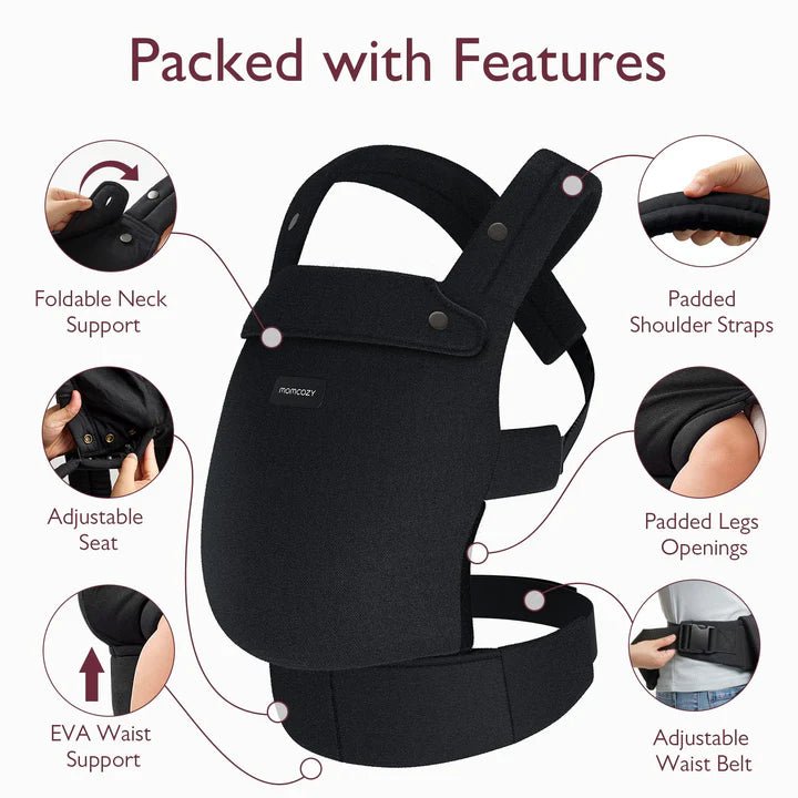 Momcozy Baby Carrier for Newborn to Toddler – Ergonomic, Lightweight, Hands-Free Infant Carrier with Adjustable Straps and Breathable Fabric - Adenzo Comfies