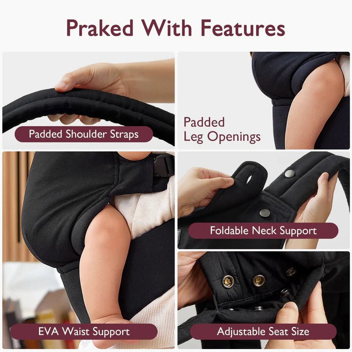 Momcozy Baby Carrier for Newborn to Toddler – Ergonomic, Lightweight, Hands-Free Infant Carrier with Adjustable Straps and Breathable Fabric - Adenzo Comfies