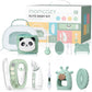 Momcozy Elite Baby Care Kit 10-Piece Newborn Essentials Set – Electric Nail Trimmer, Nasal Aspirator, Thermometer, Heated Tummy Wrap, Teether & Grooming Kit for Baby Shower Gift - Adenzo Comfies
