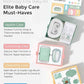 Momcozy Elite Baby Care Kit 10-Piece Newborn Essentials Set – Electric Nail Trimmer, Nasal Aspirator, Thermometer, Heated Tummy Wrap, Teether & Grooming Kit for Baby Shower Gift - Adenzo Comfies