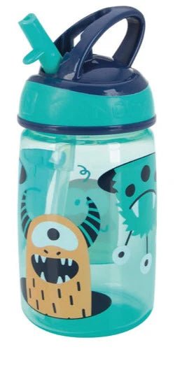 Nuby Mighty Swig Spill - Resistant Kids Water Bottle (360ml) – Bite - Resistant Flip - Top Straw, Vari - Flo Valve, Easy - Grip Handle Toddler Cup (18+ Months) - Adenzo Comfies