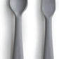 Mushie Flatware Fork and Spoon Set for Kids – Made in Denmark – Smoke - Adenzo Comfies
