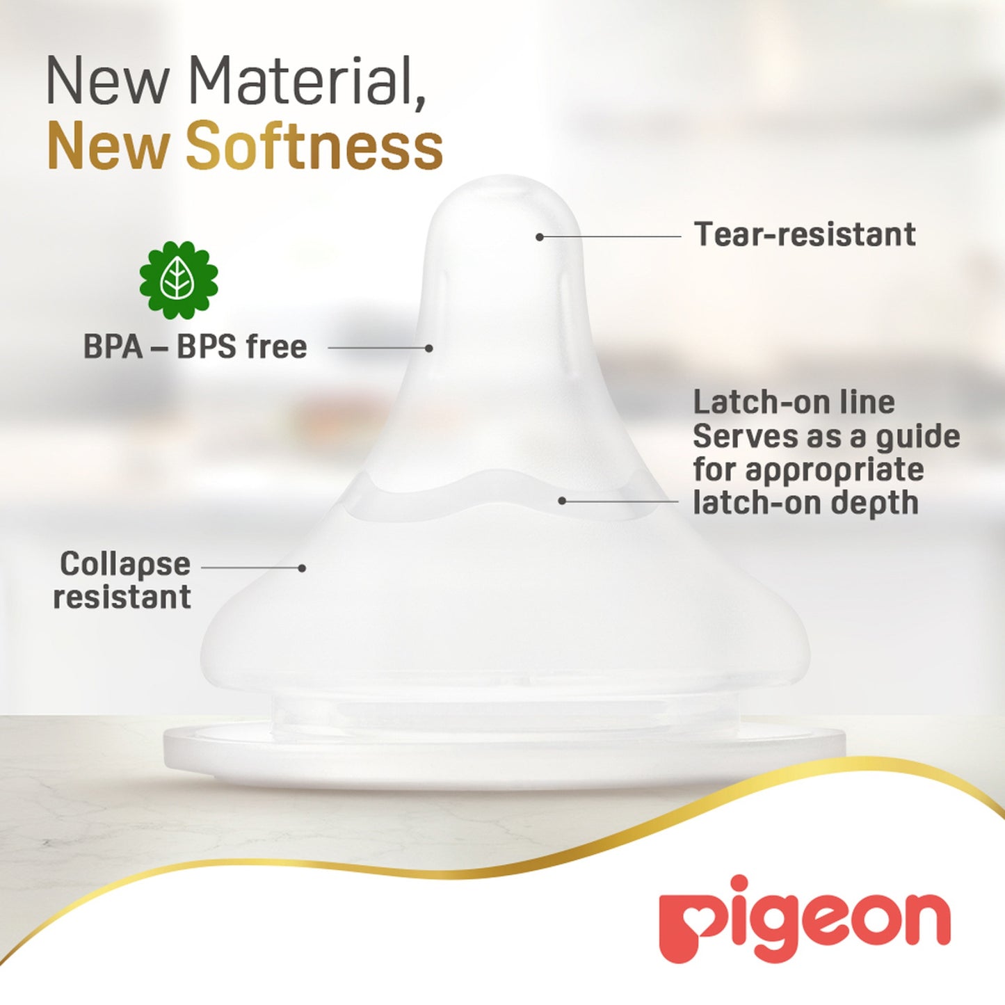 Pigeon SofTouch III Baby Bottle for 3+ Months Babies, BPA & BPS-Free, 240ml, PP, 1 Pack - Adenzo Comfies