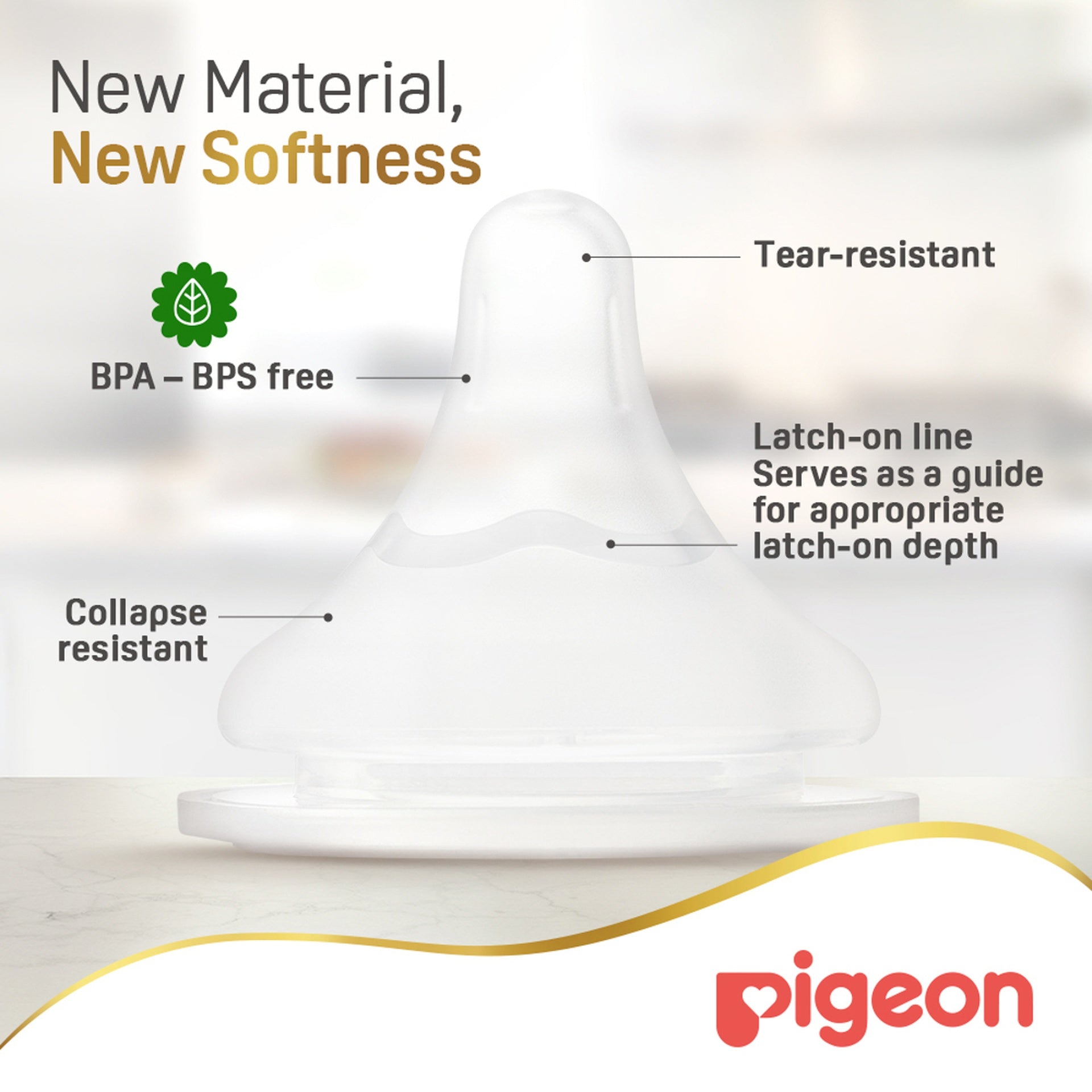 Pigeon SofTouch III Baby Bottle for 3+ Months Babies, BPA & BPS-Free, 240ml, PP, 1 Pack - Adenzo Comfies
