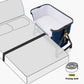 Playkids 3 - in - 1 Baby Bedside Crib with Mattress & Wheels | Adjustable Baby Cot with Mosquito Net, Storage Basket & Travel Bag - Adenzo Comfies