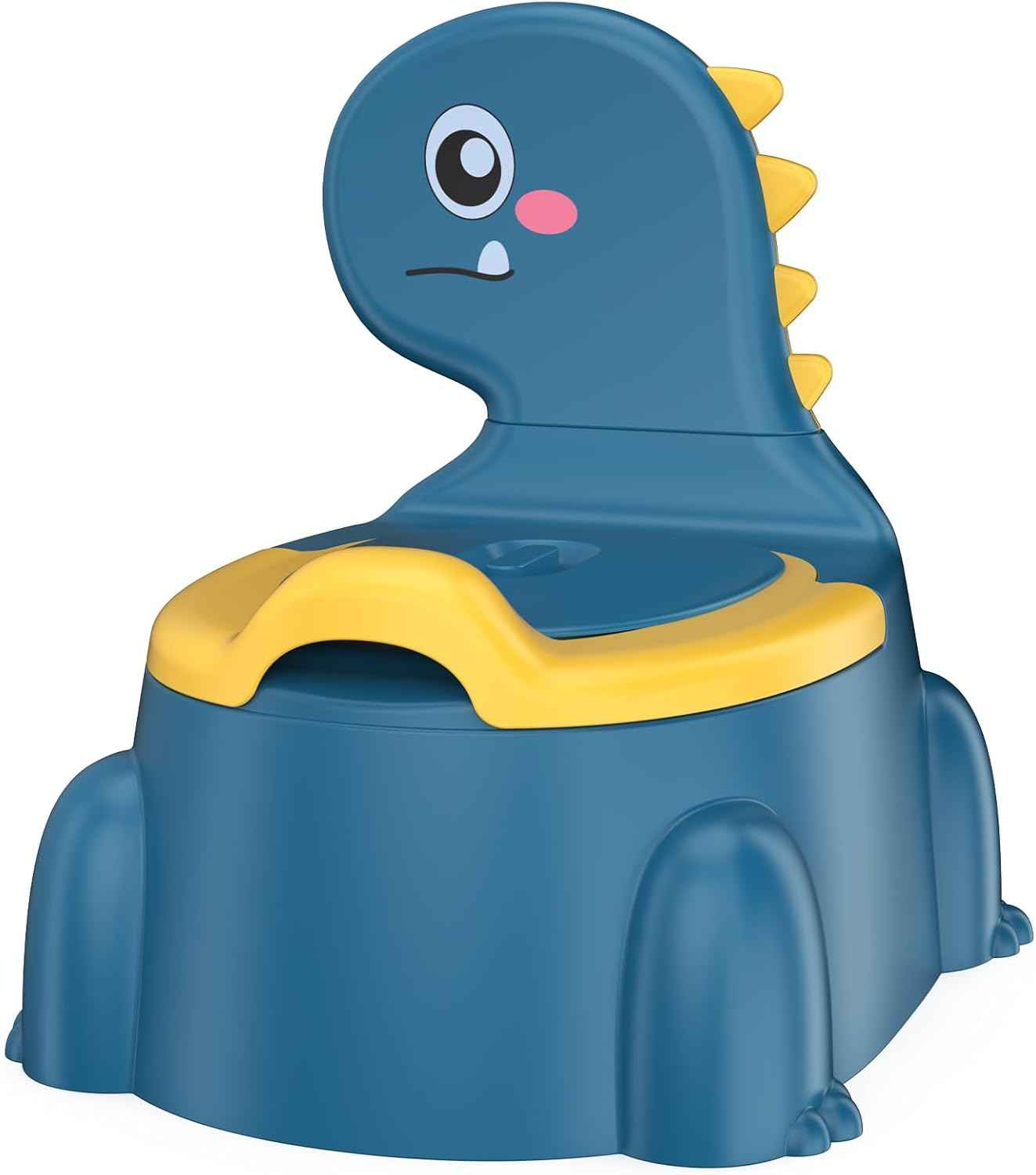 2-in-1 Toddler Potty Training Toilet Seat – Portable Baby Potty Chair with Splash Guard, Removable Bowl, Non-Slip Base (8 Months–6 Years)
