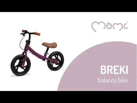 Momi BREKI Children's Balance Bike for Girls and Boys from 3 Years (Max. Body Weight 25 kg), Sturdy, Lightweight Metal Frame, 3 kg, Adjustable Saddle Height with Quick Release, Puncture-proof EVA - Adenzo Comfies