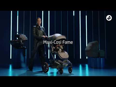 Maxi-Cosi Fame Stroller with Bassinet, Close2Me Adjustable Bassinet, LumiRide System, SlideTech Travel System, ClimaFlow Seat, 0-4 Years, Twillic Black - Adenzo Comfies