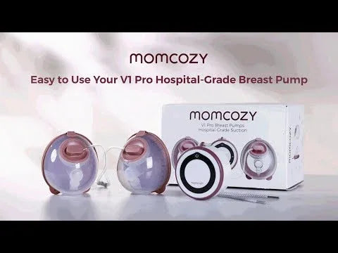 Momcozy Breast Pump V1 Pro Hospital-Grade, Hands-Free & Portable Wearable Pump - Adenzo Comfies