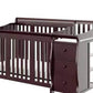 4 - in - 1 Convertible Baby Crib & Changer, Crib Changer With Drawers, Adjustable Mattress Height & Toddler Bed Conversion - Adenzo Comfies