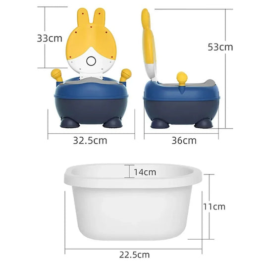 RABIT Baby Potty Training Seat – Lightweight Toddler Potty Chair in Mixed Colours - Adenzo Comfies